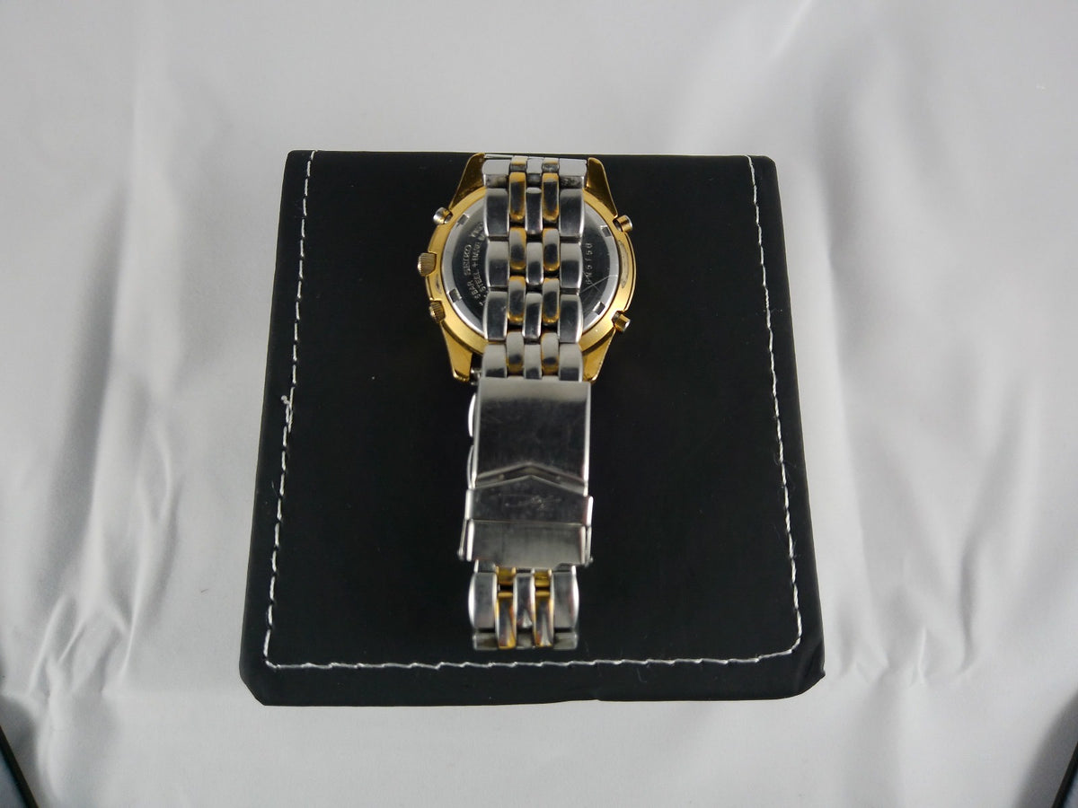 Vintage Seiko SQ50 Chronograph – Two-Tone – White Dial